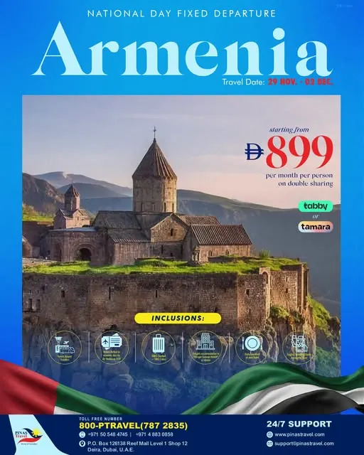 Armenia National Day Fixed Departure, Armenia