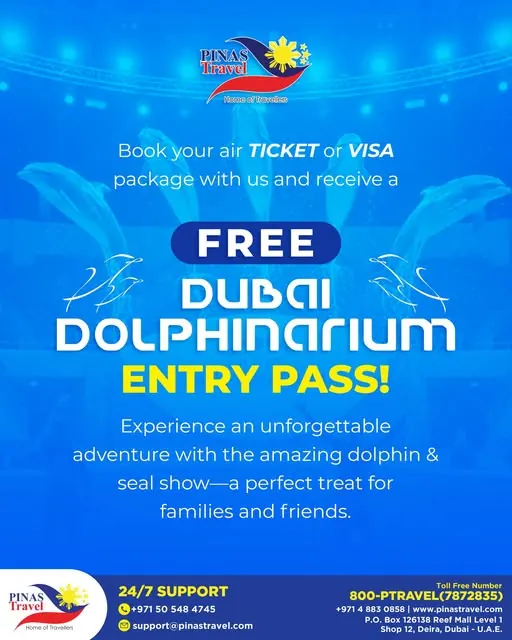 Free Dubai Dolphinarium Entry Pass poster