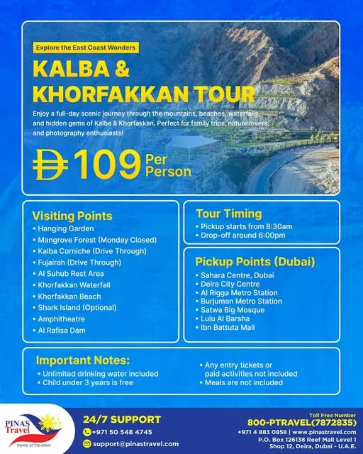 Kalba & Khorfakkan East Coast Tour, Kalba & Khorfakkan